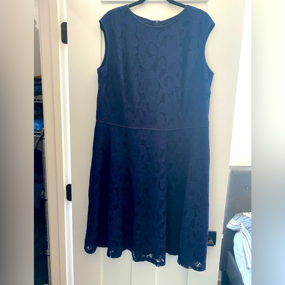 Women’s Navy lace dress size 18